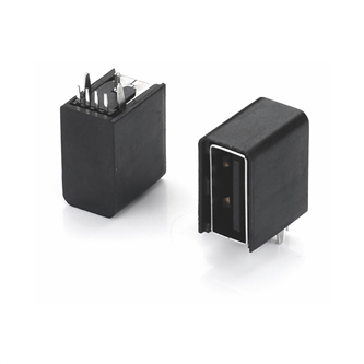 USB2.0AF 侧插带护套